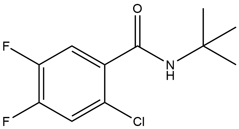 2-Chloro-N-(1,1-dimethylethyl)-4,5-difluorobenzamide Structure