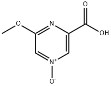 6-methoxy-2-Pyrazinecarboxylic acid 4-oxide Structure