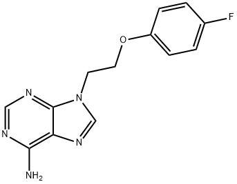 9H-Purin-6-amine, 9-[2-(4-fluorophenoxy)ethyl]- Structure