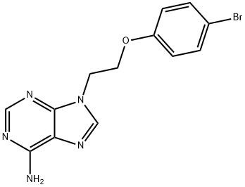 9H-Purin-6-amine, 9-[2-(4-bromophenoxy)ethyl]- Structure