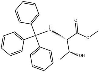 L-Threonine, N-(triphenylmethyl)-, methyl ester Structure