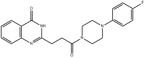 4(3H)-Quinazolinone, 2-[3-[4-(4-fluorophenyl)-1-piperazinyl]-3-oxopropyl]- 구조식 이미지