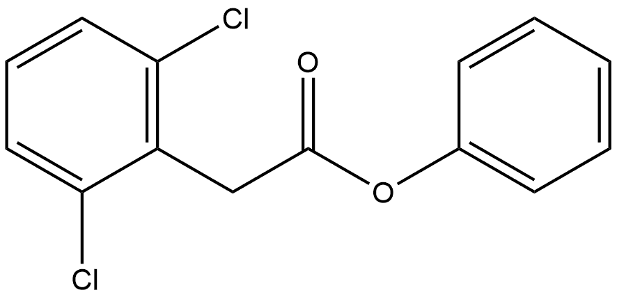 Phenyl 2,6-dichlorobenzeneacetate Structure