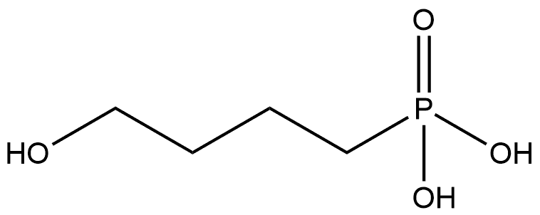 Phosphonic acid, P-(4-hydroxybutyl)- Structure