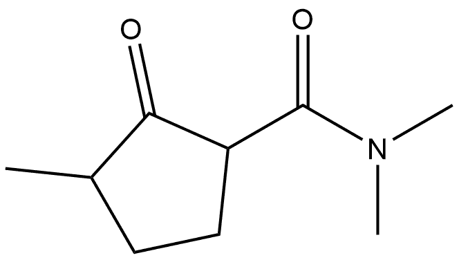 N,N,3-trimethyl-2-oxocyclopentane-1-carboxamide 구조식 이미지