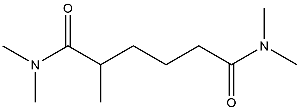 N,N,N',N',2-pentamethylhexanediamide Structure