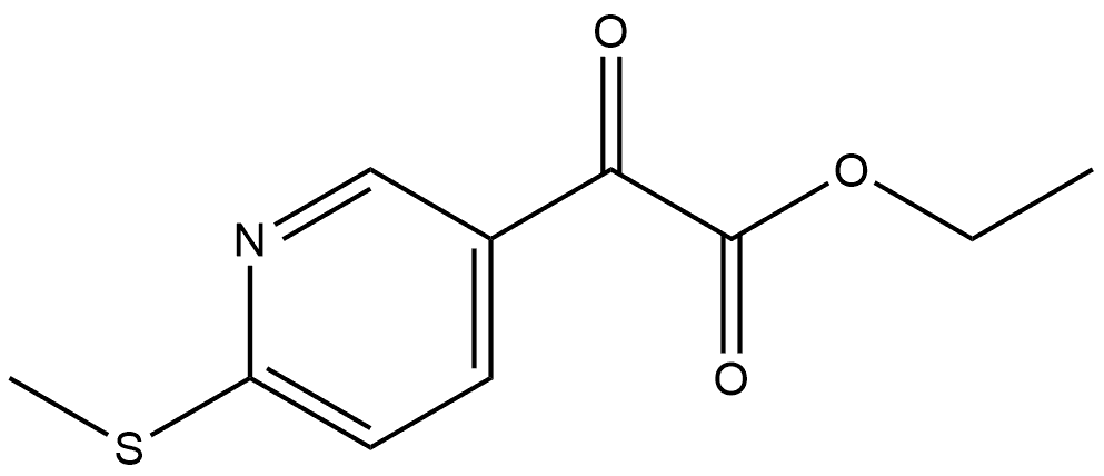 Ethyl 6-(methylthio)-α-oxo-3-pyridineacetate Structure