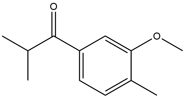 1-(3-Methoxy-4-methylphenyl)-2-methyl-1-propanone Structure