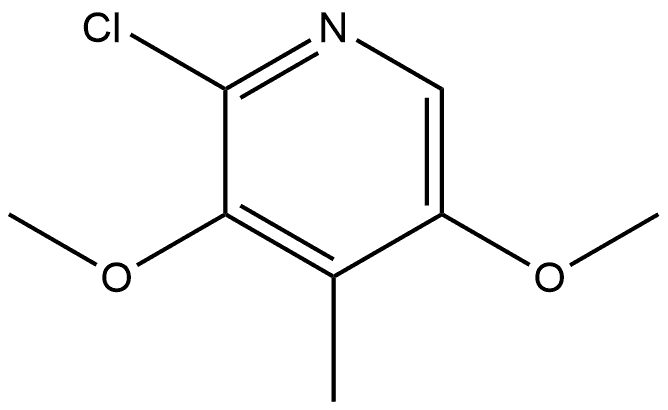 2-Chloro-3,5-dimethoxy-4-methylpyridine 구조식 이미지