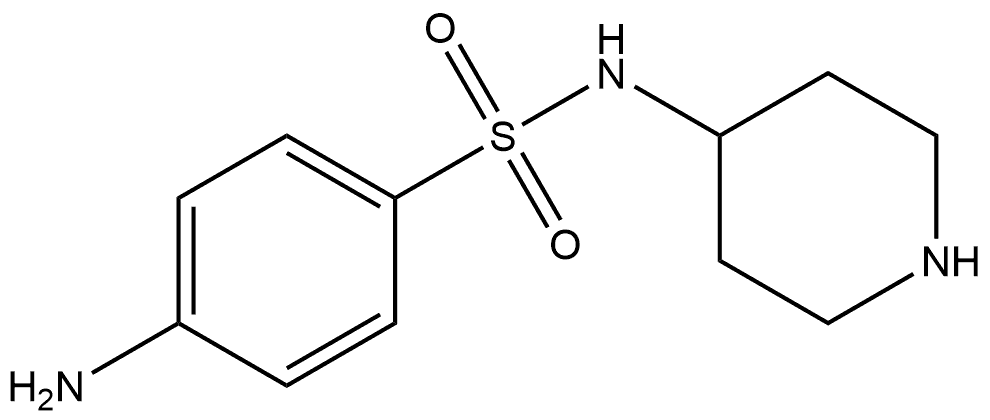 Benzenesulfonamide, 4-amino-N-4-piperidinyl- 구조식 이미지