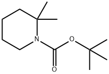 1-Piperidinecarboxylic acid, 2,2-dimethyl-, 1,1-dimethylethyl ester Structure