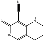 1,6-Naphthyridine-8-carbonitrile, 1,2,3,4,6,7-hexahydro-7-oxo- 구조식 이미지