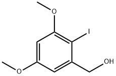 Benzenemethanol, 2-iodo-3,5-dimethoxy- 구조식 이미지