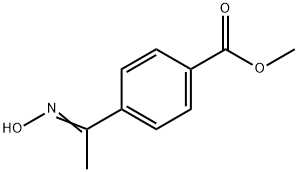 Benzoic acid, 4-[1-(hydroxyimino)ethyl]-, methyl ester Structure