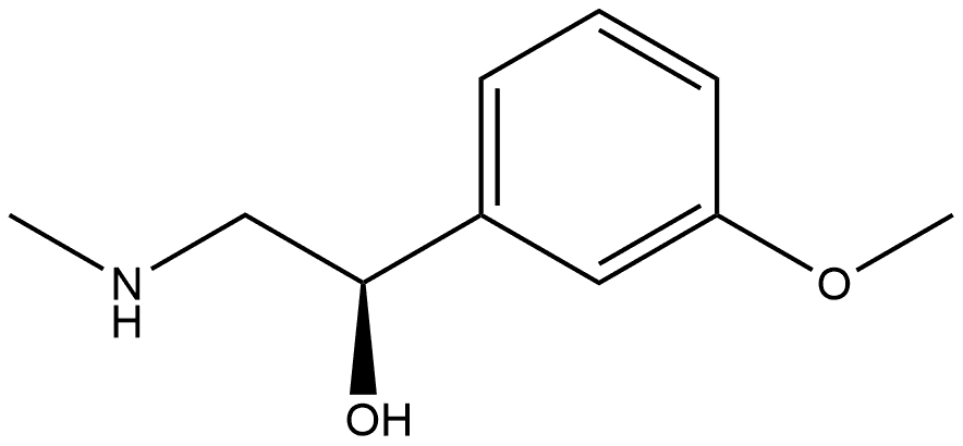 Benzenemethanol, 3-methoxy-α-[(methylamino)methyl]-, (αR)- 구조식 이미지