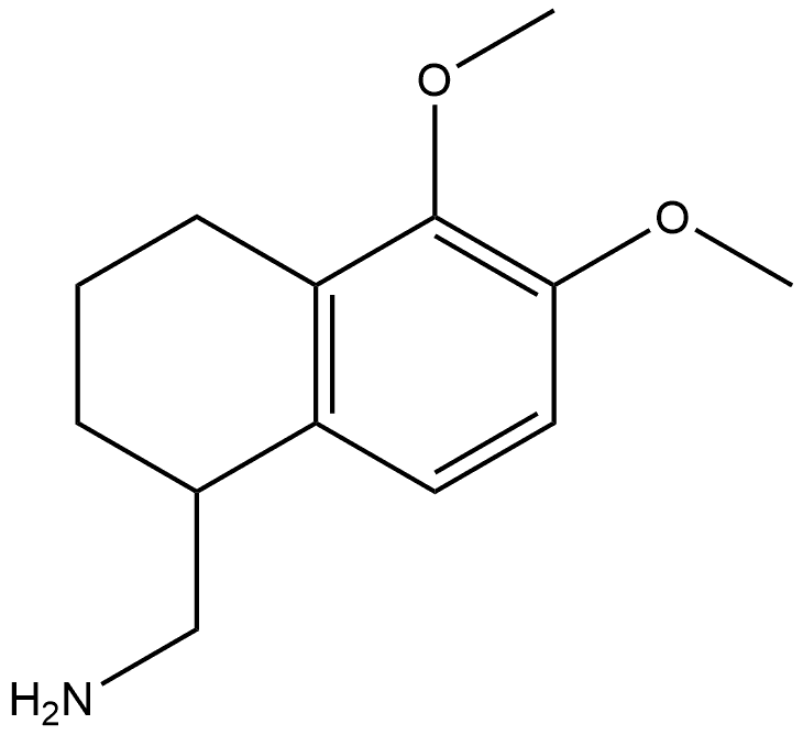 (5,6-dimethoxy-1,2,3,4-tetrahydronaphthalen-1-yl)methanamine Structure