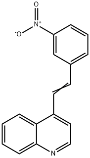 4-(3-Nitrostyryl)quinoline 구조식 이미지