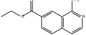 7-Isoquinolinecarboxylic acid, 1-amino-, ethyl ester 구조식 이미지