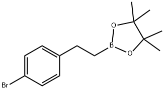 1,3,2-Dioxaborolane, 2-[2-(4-bromophenyl)ethyl]-4,4,5,5-tetramethyl- Structure