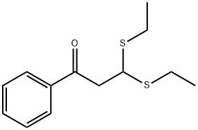 1-Propanone, 3,3-bis(ethylthio)-1-phenyl- Structure