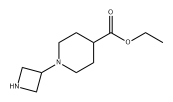 4-Piperidinecarboxylic acid, 1-(3-azetidinyl)-, ethyl ester Structure