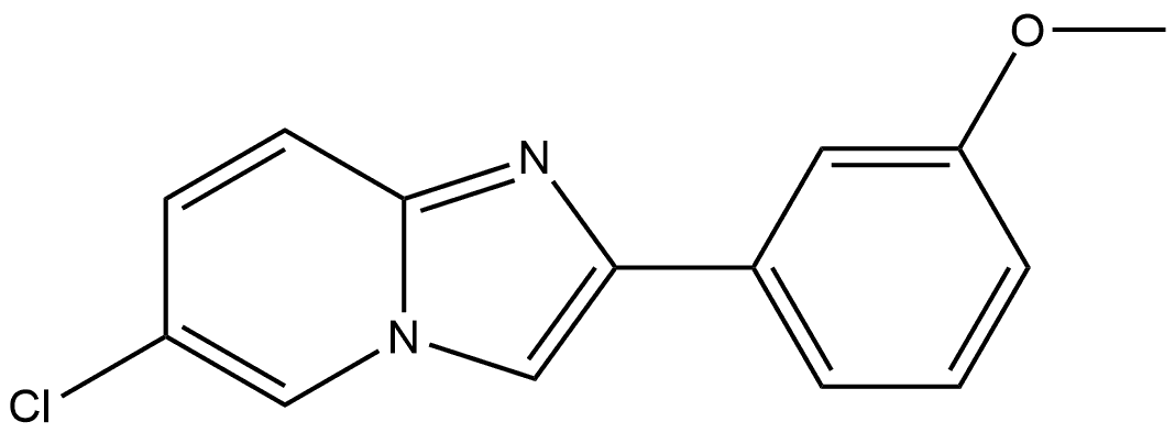 6-Chloro-2-(3-methoxyphenyl)imidazo[1,2-a]pyridine Structure