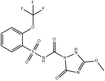 1H-1,2,4-Triazole-1-carboxamide, 2,5-dihydro-3-methoxy-5-oxo-N-[[2-(trifluoromethoxy)phenyl]sulfonyl]- Structure