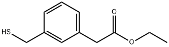 Benzeneacetic acid, 3-(mercaptomethyl)-, ethyl ester Structure