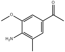 Ethanone, 1-(4-amino-3-methoxy-5-methylphenyl)- Structure