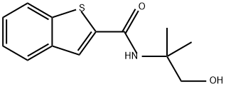 Benzo[b]thiophene-2-carboxamide, N-(2-hydroxy-1,1-dimethylethyl)- Structure