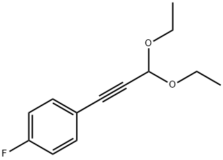 Benzene, 1-(3,3-diethoxy-1-propyn-1-yl)-4-fluoro- Structure