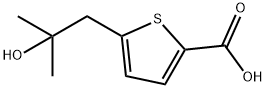 5-(2-hydroxy-2-methylpropyl)thiophene-2-carboxy
lic acid Structure