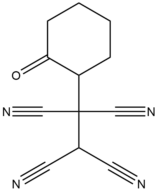 1-(2-Oxocyclohexyl)-1,1,2,2-ethanetetracarbonitrile Structure