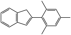 1H-Indene, 2-(2,4,6-trimethylphenyl)- Structure