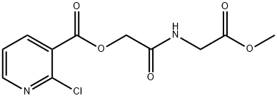 methyl 2-[2-(2-chloropyridine-3-carbonyloxy)acetamido]a cetate Structure