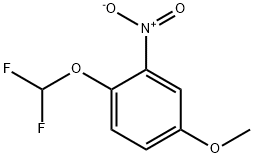 Benzene, 1-(difluoromethoxy)-4-methoxy-2-nitro- Structure