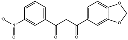 1,3-Propanedione, 1-(1,3-benzodioxol-5-yl)-3-(3-nitrophenyl)- 구조식 이미지