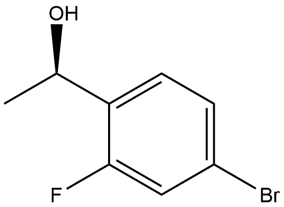 (1R)-1-(4-bromo-2-fluorophenyl)ethan-1-ol 구조식 이미지