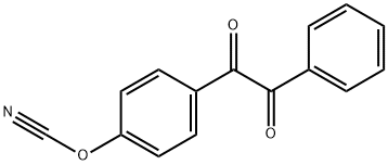 Cyanic acid, 4-(2-oxo-2-phenylacetyl)phenyl ester Structure