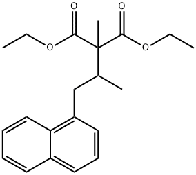 Diethyl 2-methyl-2-(1-(naphthalen-1-yl)propan-2-yl)malonate 구조식 이미지