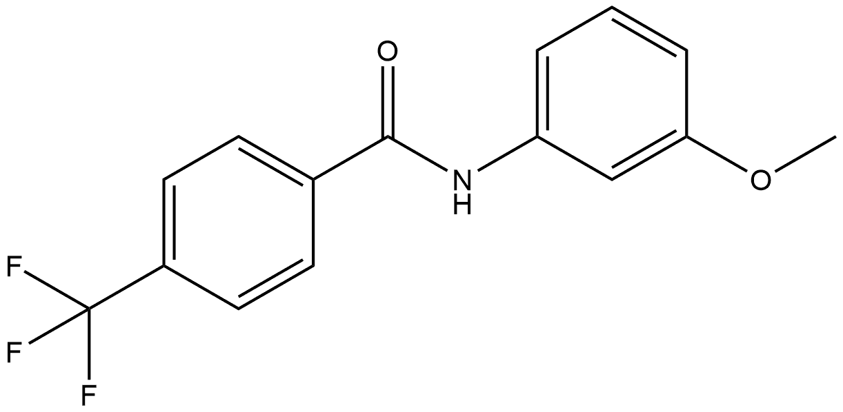 N-(3-Methoxyphenyl)-4-(trifluoromethyl)benzamide Structure