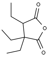 2,5-Furandione, 3,3,4-triethyldihydro- Structure