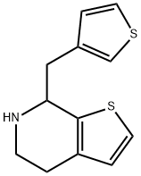 7-(3-thenyl)-4,5,6,7-tetrahydrothieno<2,3-c>pyridine Structure