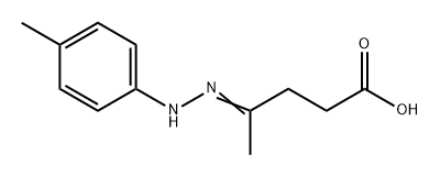 Pentanoic acid, 4-[2-(4-methylphenyl)hydrazinylidene]- 구조식 이미지