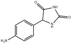 2,4-Imidazolidinedione, 5-(4-aminophenyl)- Structure
