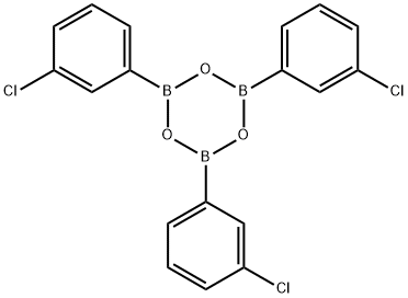 Boroxin, 2,4,6-tris(3-chlorophenyl)- Structure