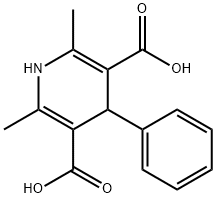 3,5-Pyridinedicarboxylic acid, 1,4-dihydro-2,6-dimethyl-4-phenyl- Structure