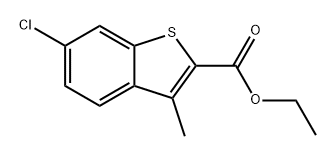 Benzo[b]thiophene-2-carboxylic acid, 6-chloro-3-methyl-, ethyl ester Structure