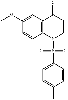 4(1H)-Quinolinone, 2,3-dihydro-6-methoxy-1-[(4-methylphenyl)sulfonyl]- 구조식 이미지