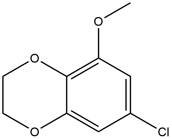 7-Chloro-2,3-dihydro-5-methoxy-1,4-benzodioxin Structure